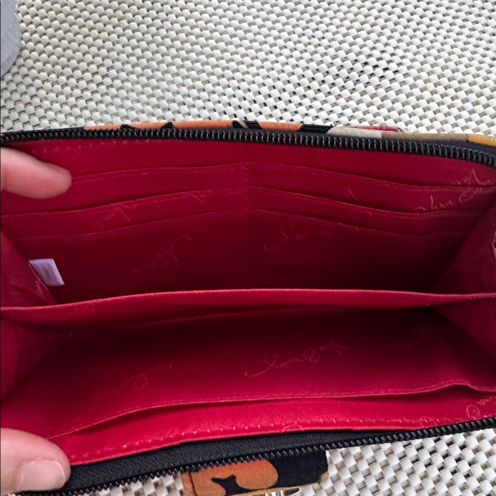 Vera Bradley Red and Yellow Floral Wallet - Picture 8 of 8